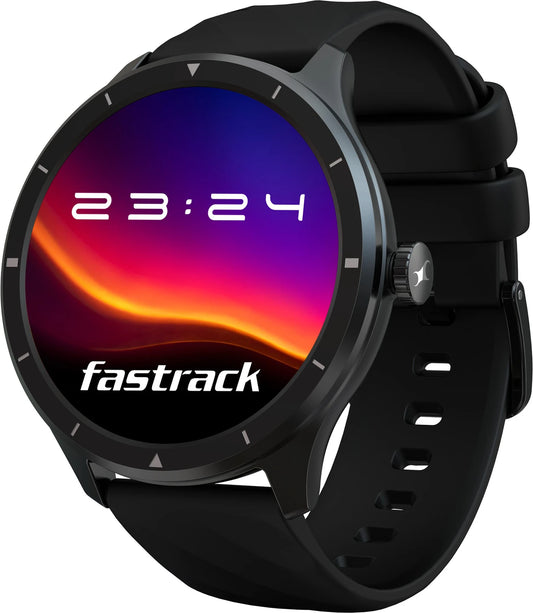 Fastrack Black Round Dial Smartwatch